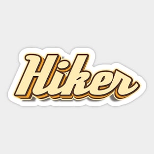 Hiker typography Sticker